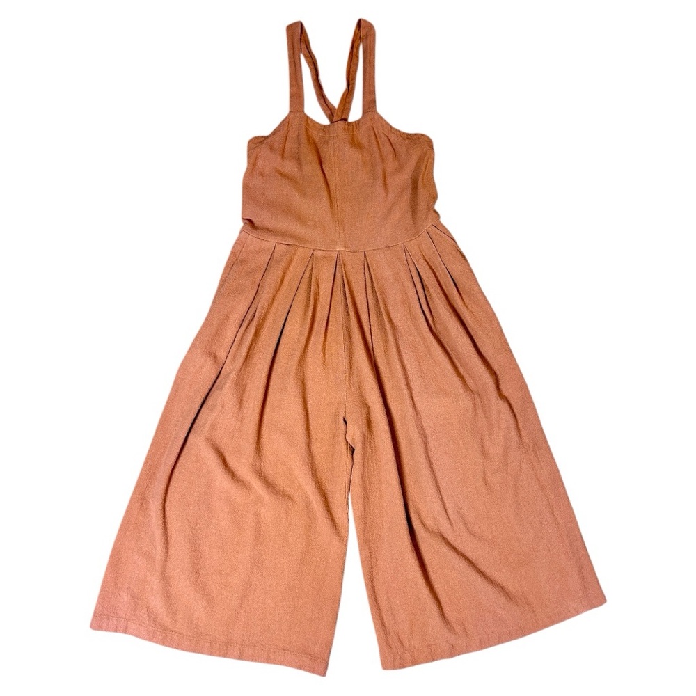 Free People Moonrise Romper XS Rust Color Women's Wide Leg - Picture 7 of 15